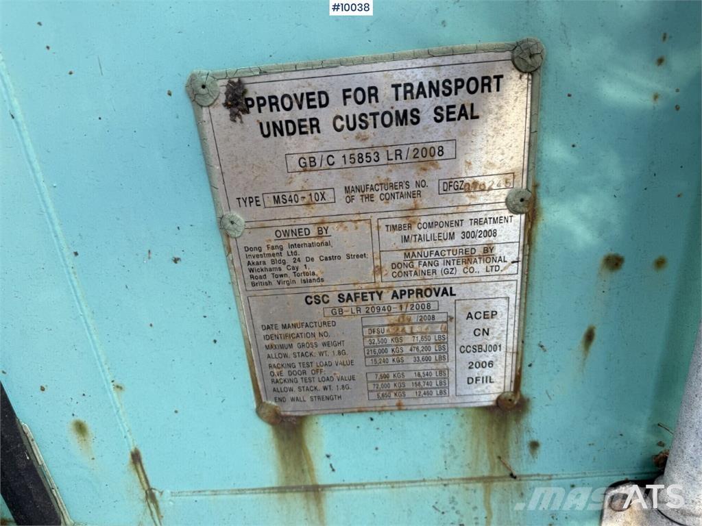  MS40-10X MS40-10X Spezialcontainer