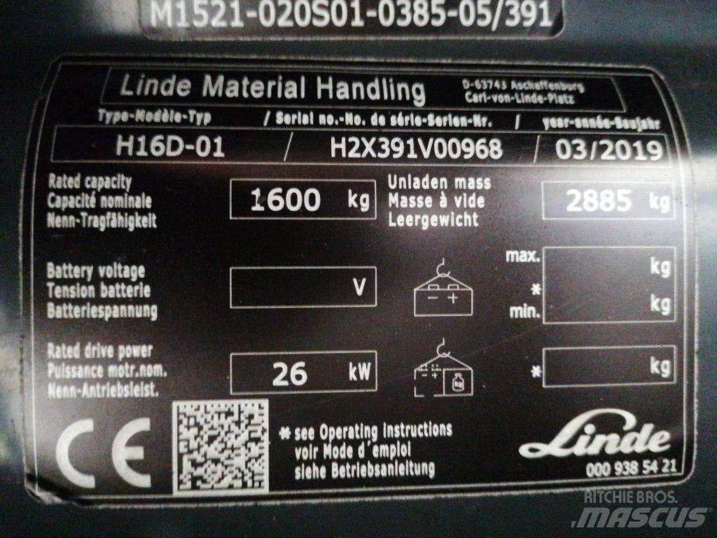 Linde H16D-01 Diesel Stapler