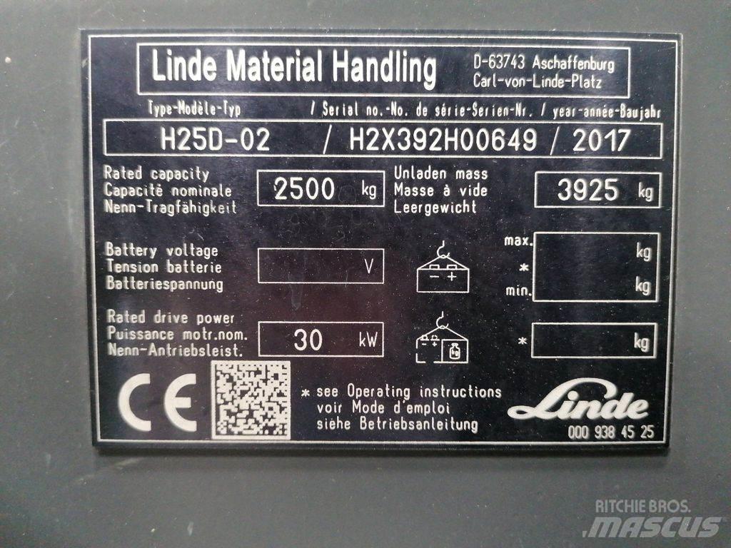 Linde H25D-02 Diesel Stapler