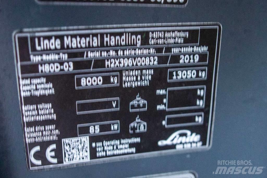 Linde H 80 D-03 Diesel Stapler