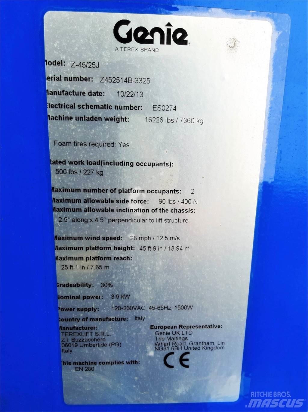 Genie Z45 25JDC Gelenkteleskoparbeitsbühnen