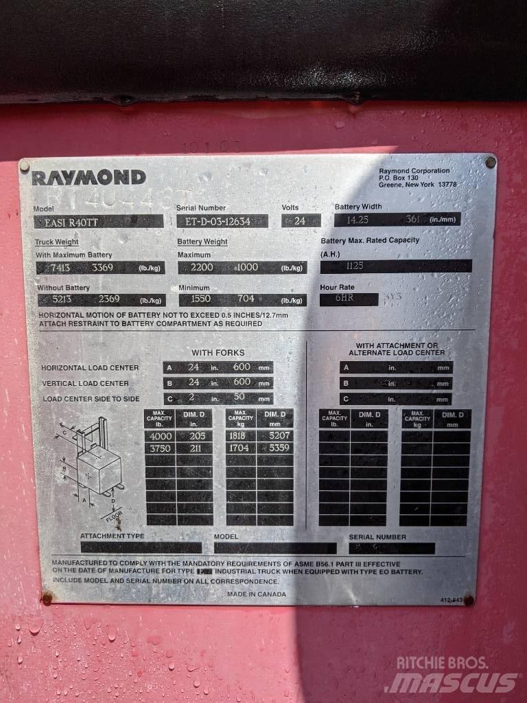 Raymond R40TT Elektro Stapler