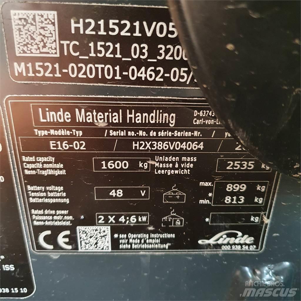 Linde E16 Elektro Stapler