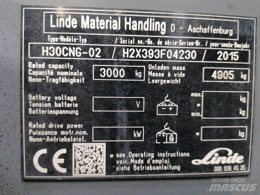 Linde H30CNG-02 Gas Stapler