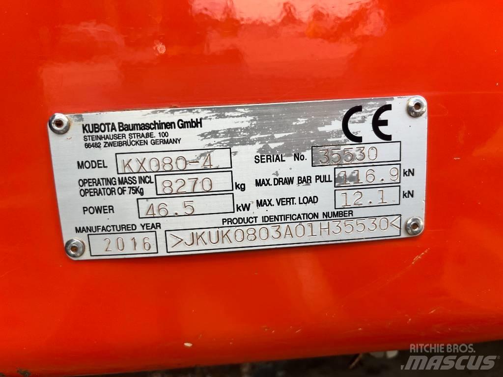 Kubota KX 080-4 Midibagger  7t - 12t