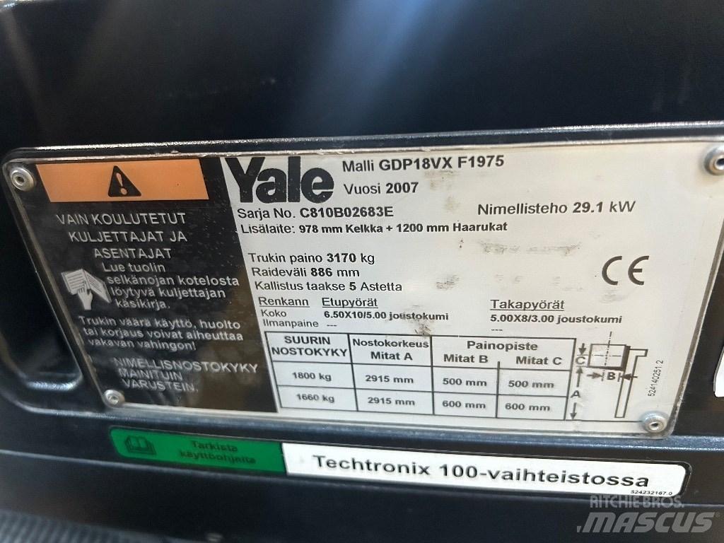 Yale GDP18VX Diesel Stapler