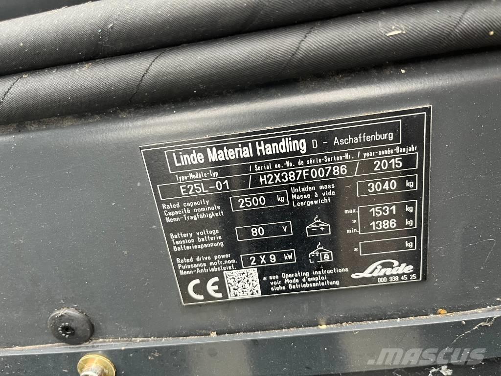 Linde E25L-01 Elektro Stapler