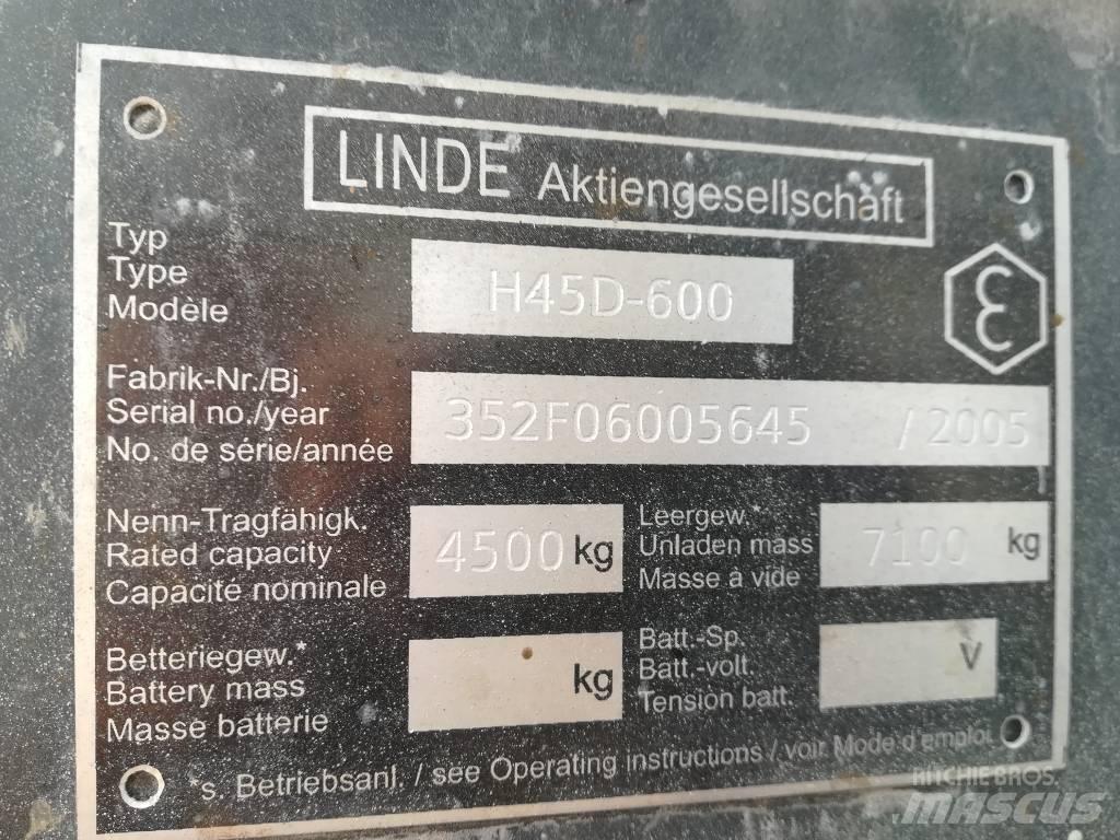 Linde H 45 D 600 Diesel Stapler