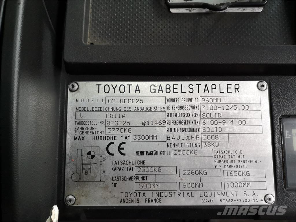 Toyota 02-8FGF25 Gas Stapler