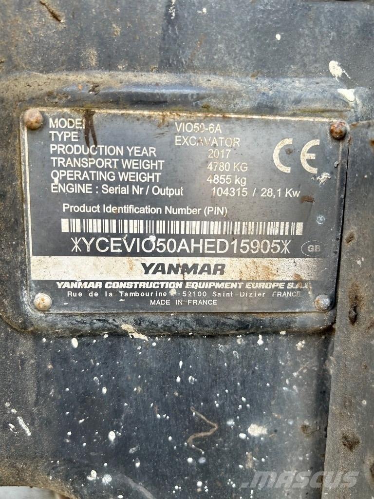 Yanmar VI050 - 6A Minibagger < 7t