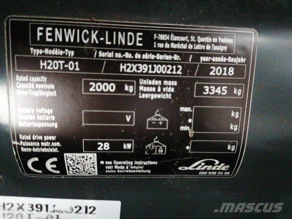 Linde H20T-01 Gas Stapler