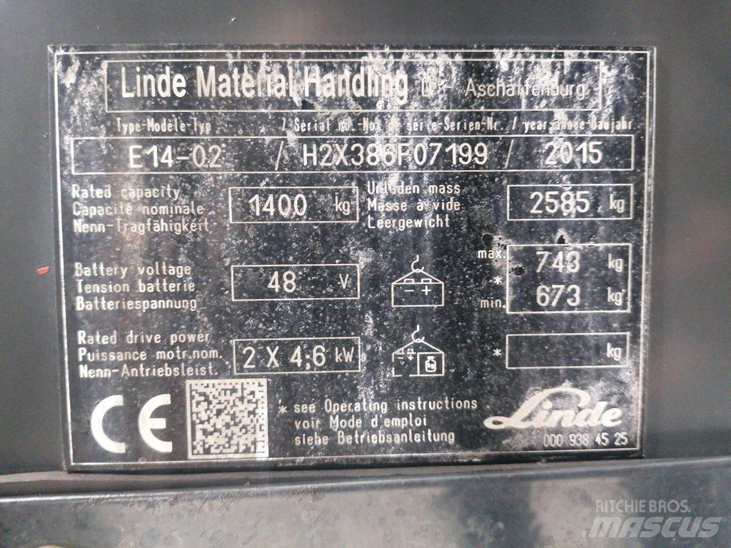 Linde E14-02 Elektro Stapler