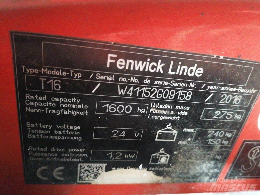 Linde T16 Niedergabelstapler