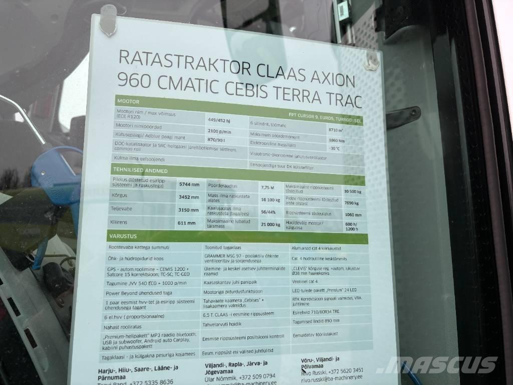 CLAAS Axion 960TT Traktoren