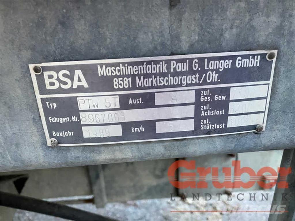 BSA PTW 5 T Gülletankwagen