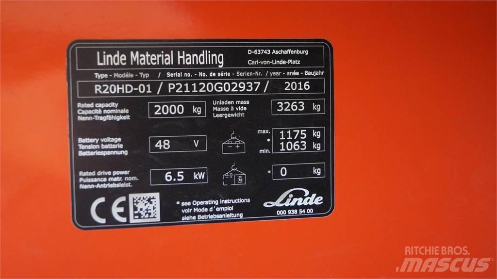 Linde R20HD Schubmaststapler