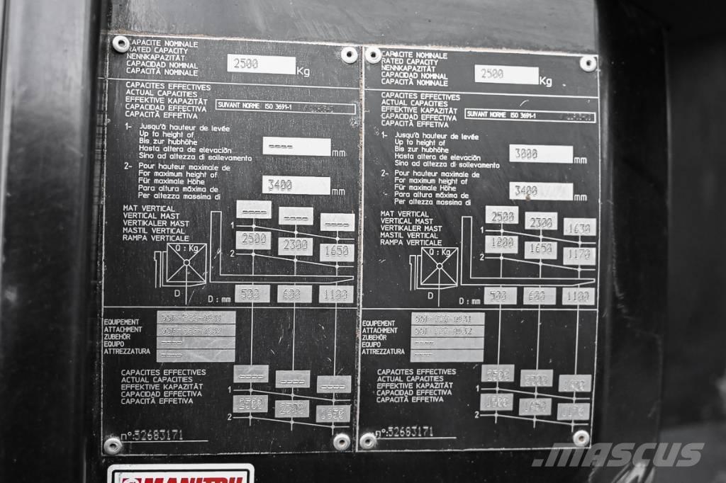 Manitou MC 25-4 Diesel Stapler