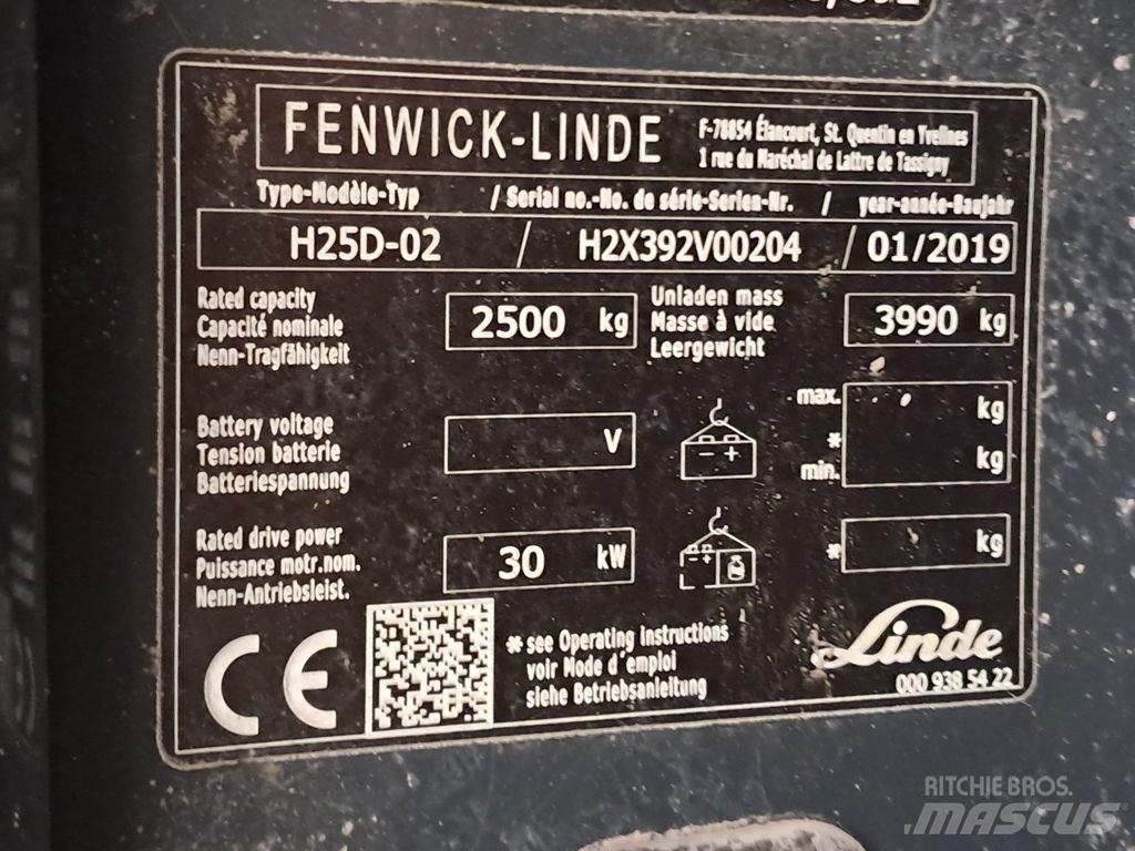 Linde H25D-02 Diesel Stapler