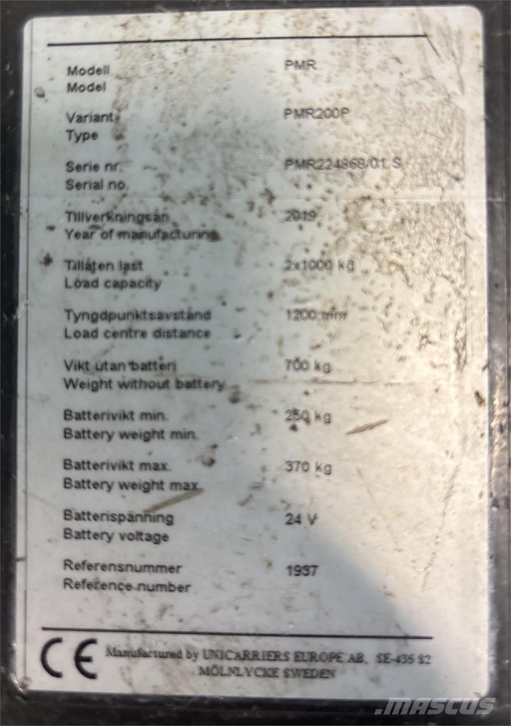 Atlet PMR200P Elektro Plattformwagen