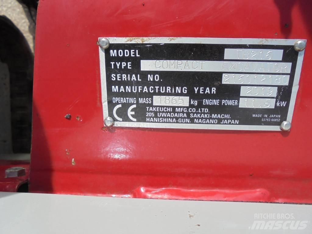 Takeuchi TB216 Minibagger < 7t