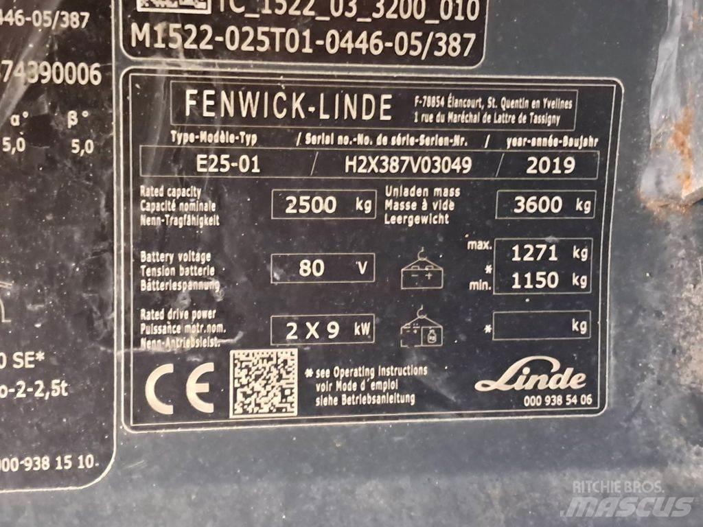 Linde E25-01 Elektro Stapler