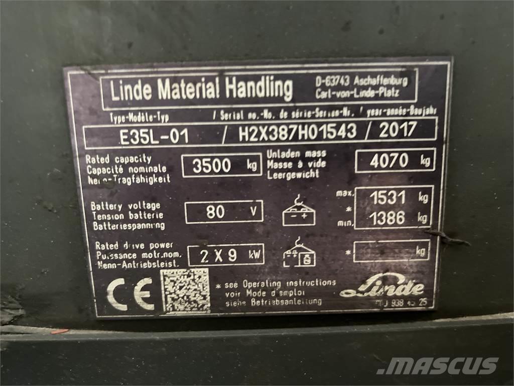 Linde E35L-01 Elektro Stapler