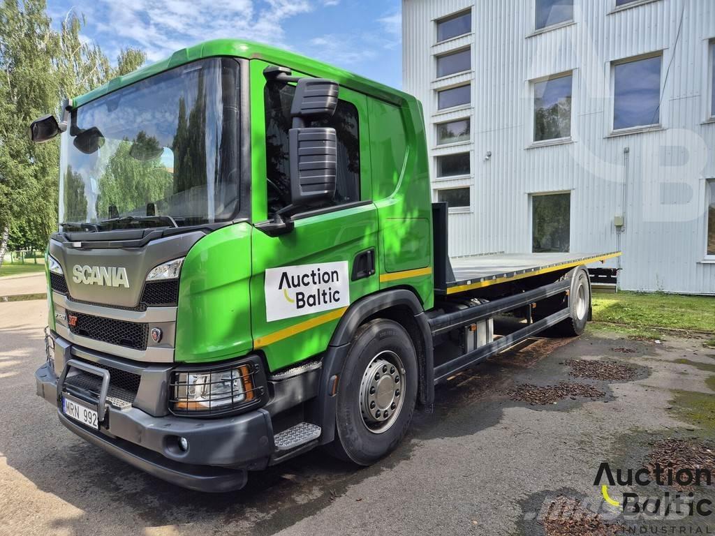Scania P 320 Pritschenwagen/Pritschenwagen mit Seitenklappe