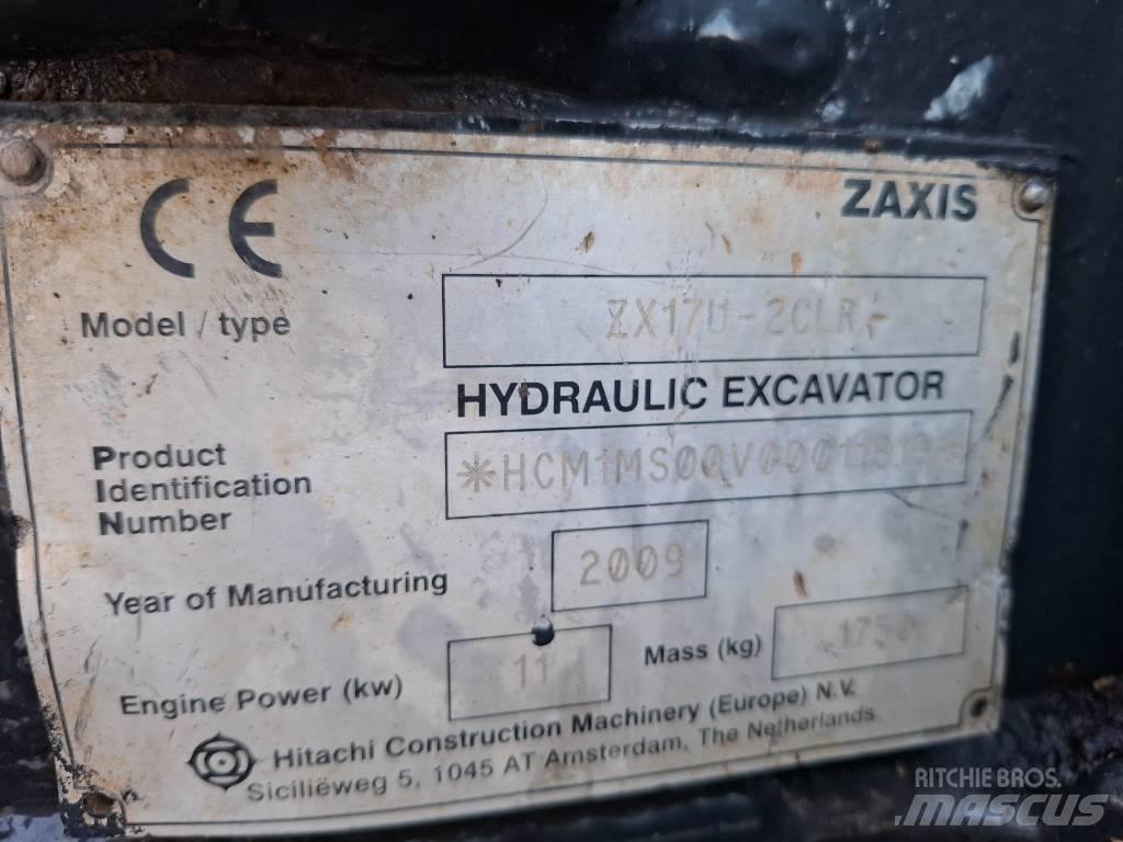 Hitachi ZX17U-2CLR Minibagger < 7t