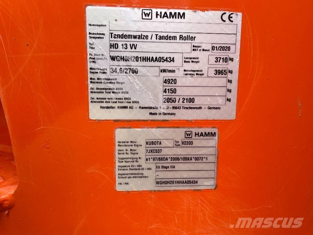 Hamm HD 13 VV Tandemwalzen