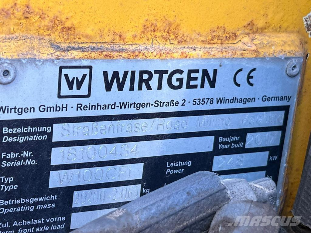 Wirtgen W100CFI Asphaltfräsen