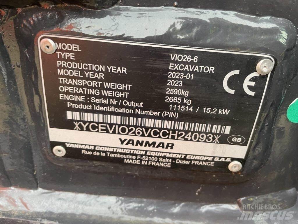 Yanmar VIO26-6 Midibagger  7t - 12t