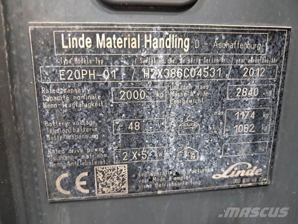 Linde E20PH-01 Elektro Stapler