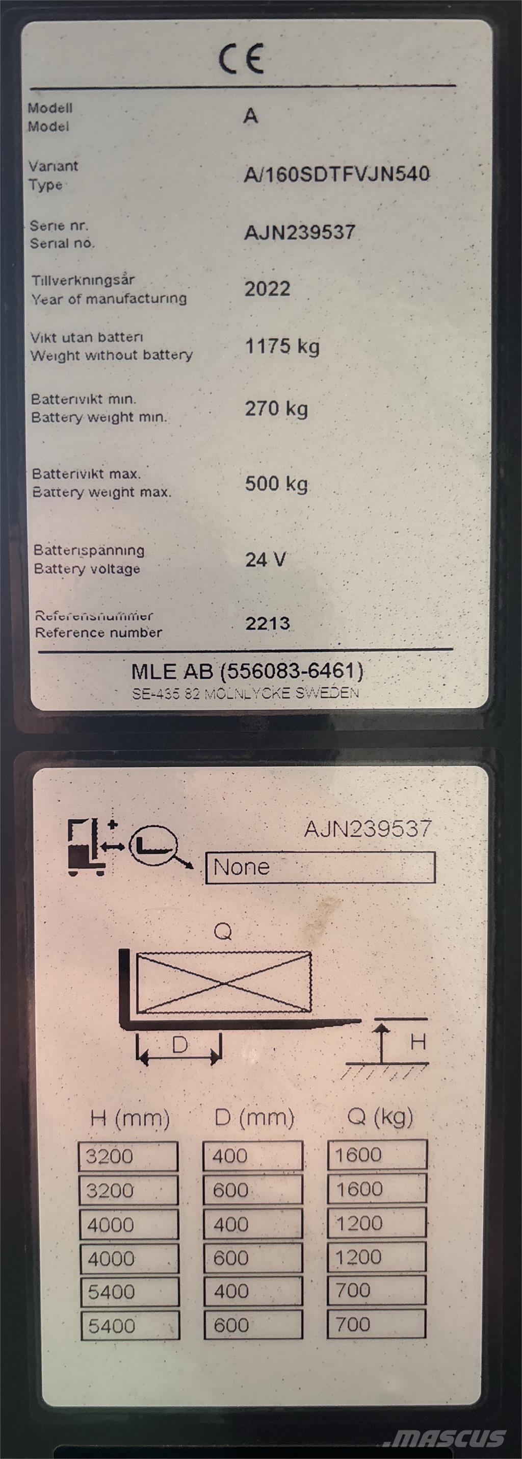 Atlet A160 Selbstfahrstapler