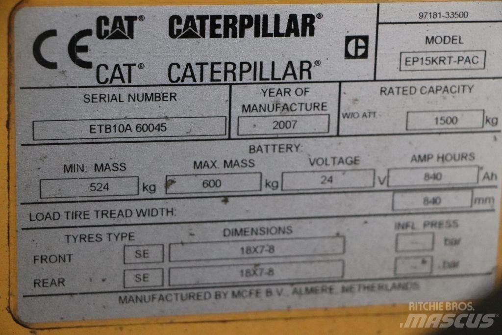 CAT EP15KRT-PAC Elektro Stapler