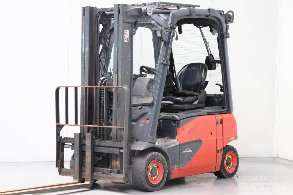 Linde E16P-02 Elektro Stapler