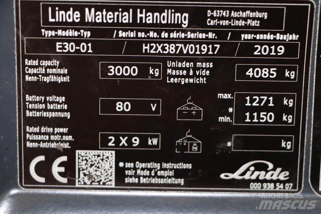Linde E30-01 Elektro Stapler