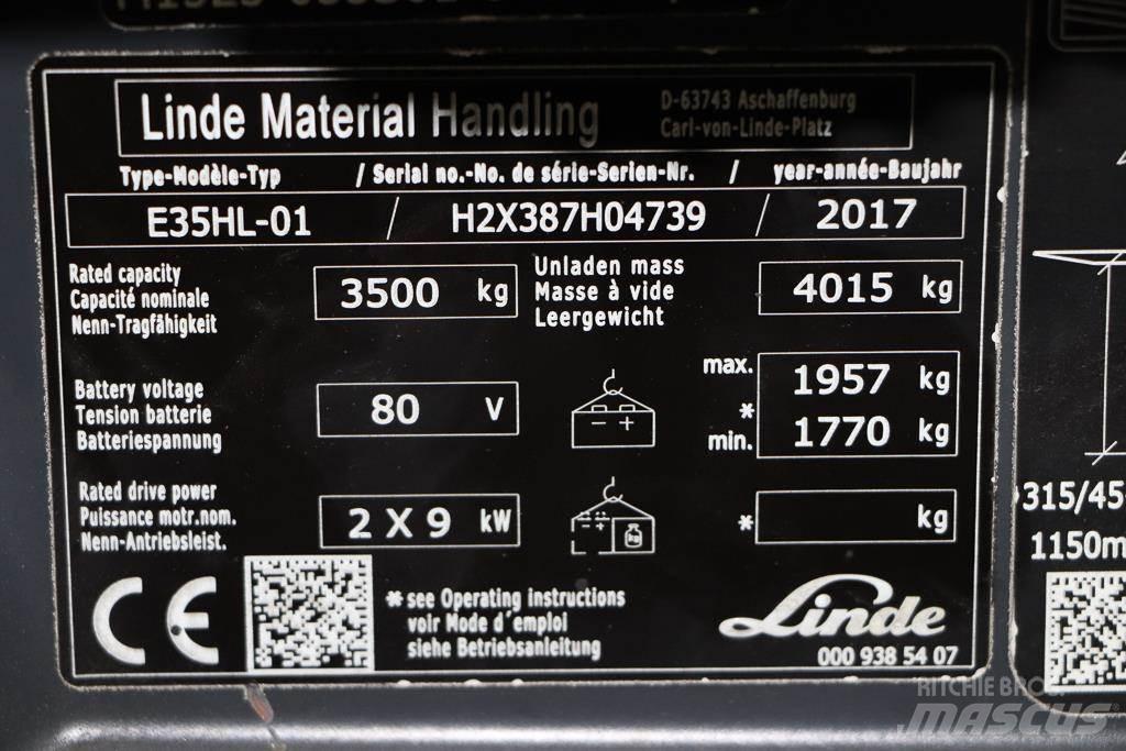 Linde E35HL-01 Elektro Stapler