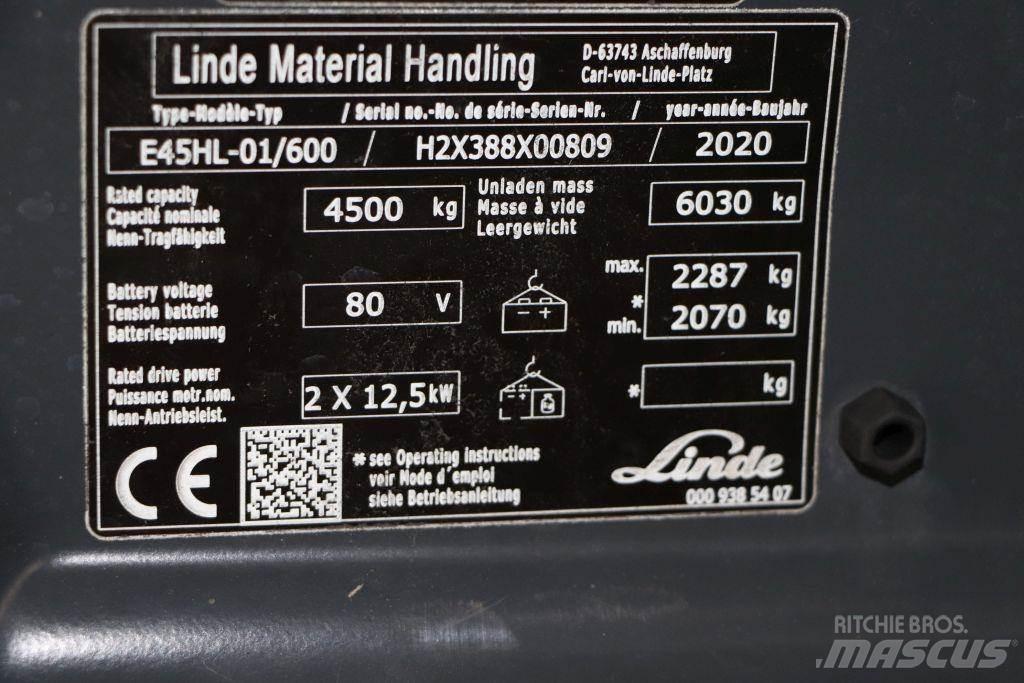 Linde E45HL-01/600 Elektro Stapler