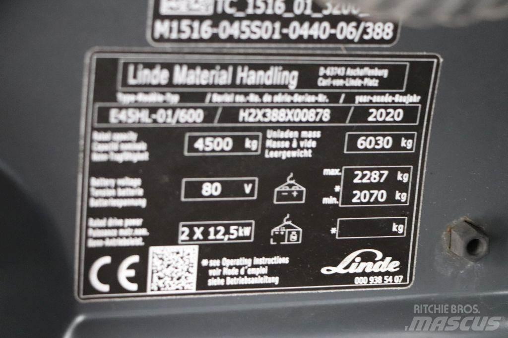 Linde E45HL-01/600 Elektro Stapler