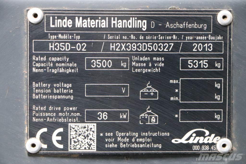 Linde H35D-02 Diesel Stapler