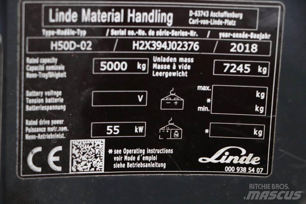 Linde H50D-02 Diesel Stapler