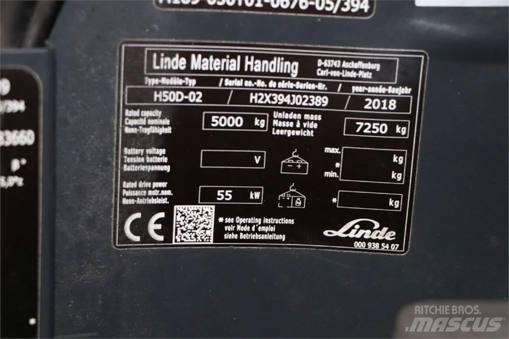 Linde H50D-02 Diesel Stapler