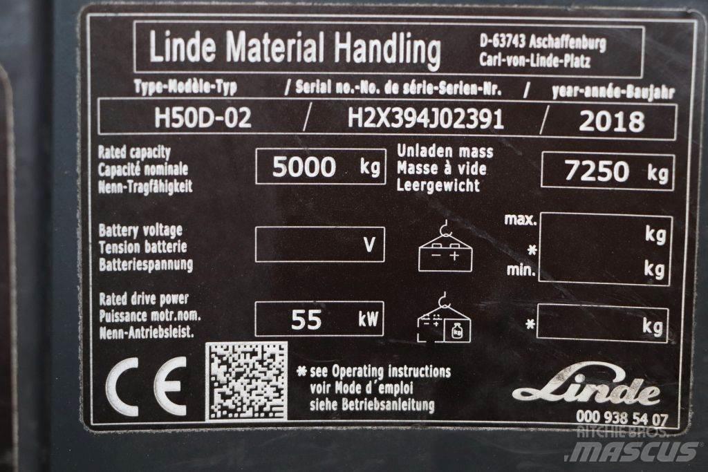 Linde H50D-02 Diesel Stapler