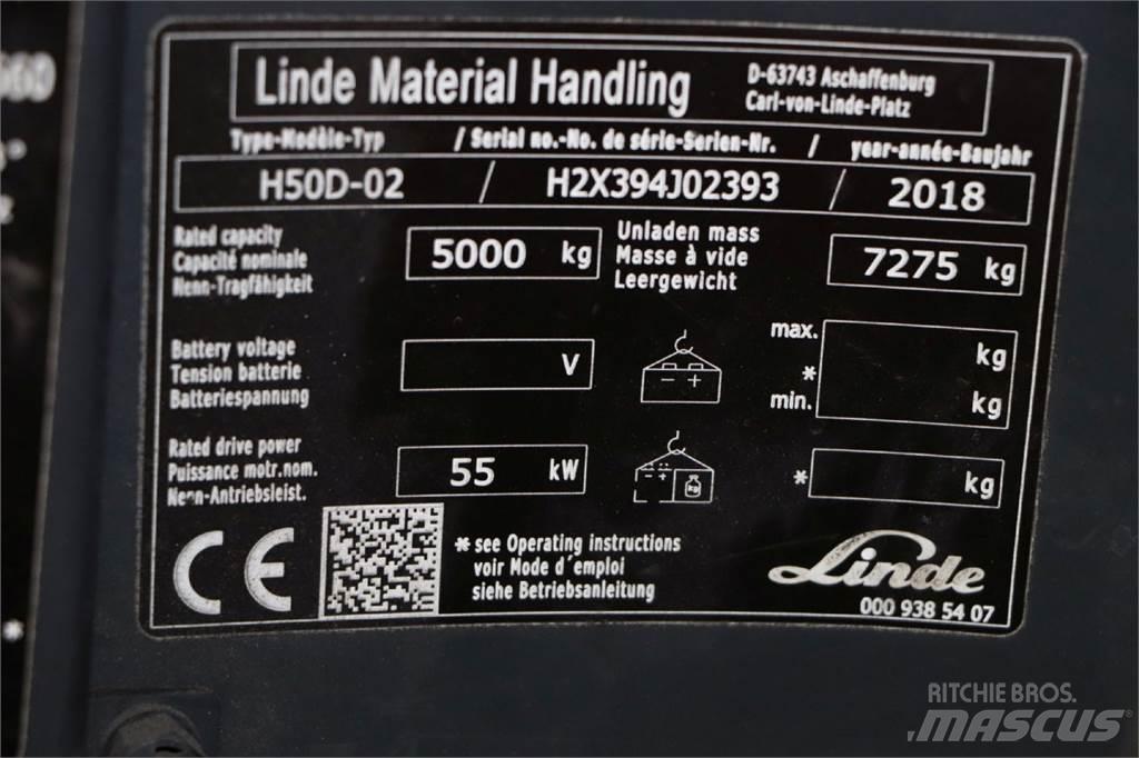 Linde H50D-02 Diesel Stapler