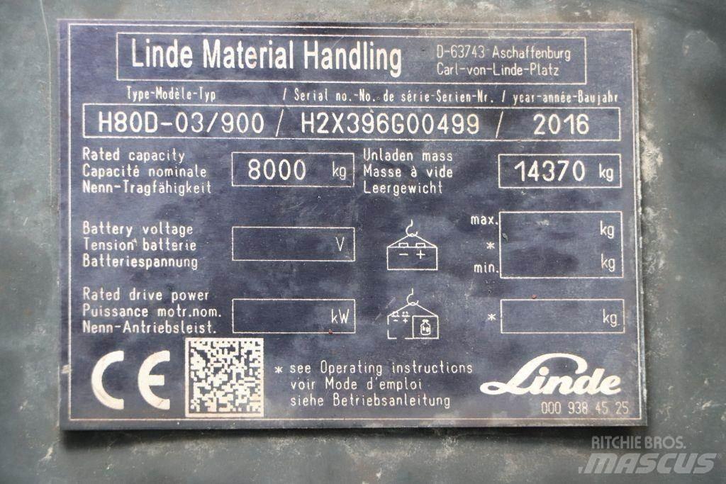 Linde H80D-03/900 Diesel Stapler