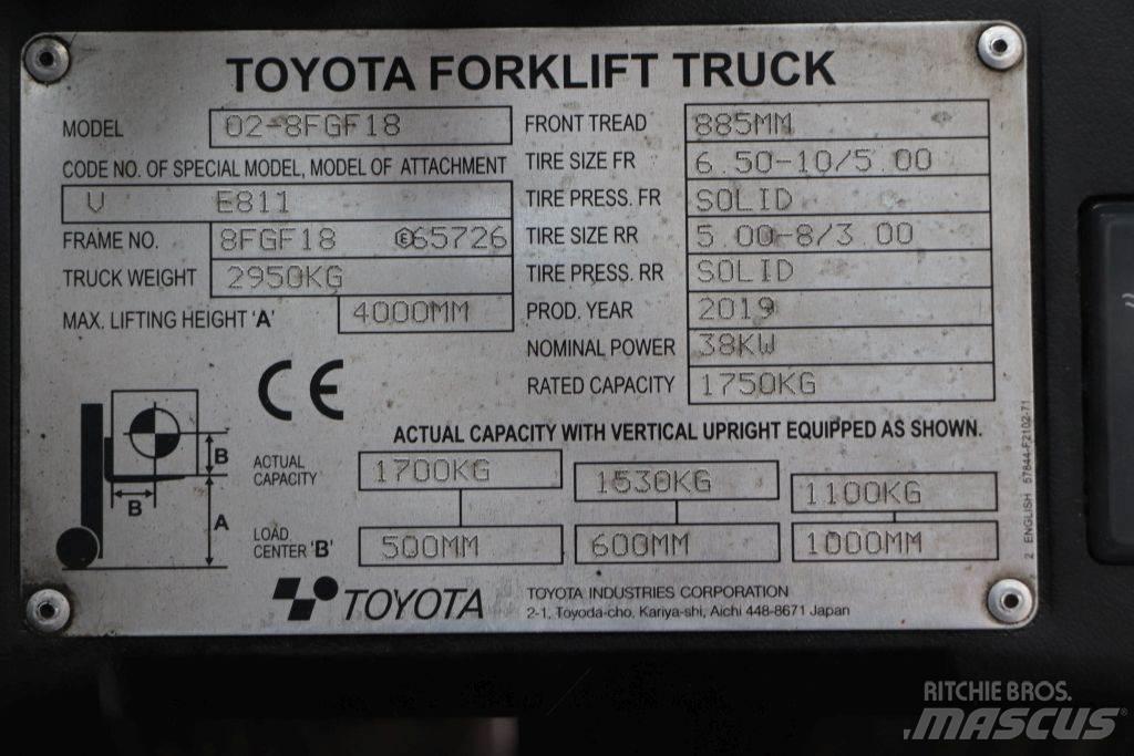 Toyota 02-8FGF18 Gas Stapler