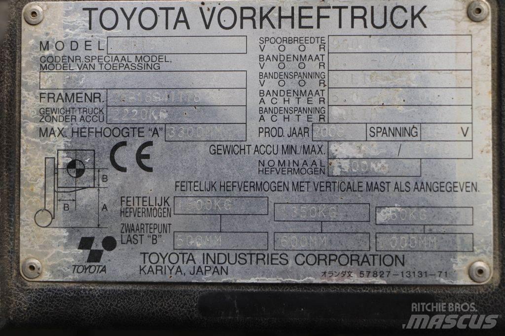 Toyota 7FB15 Elektro Stapler