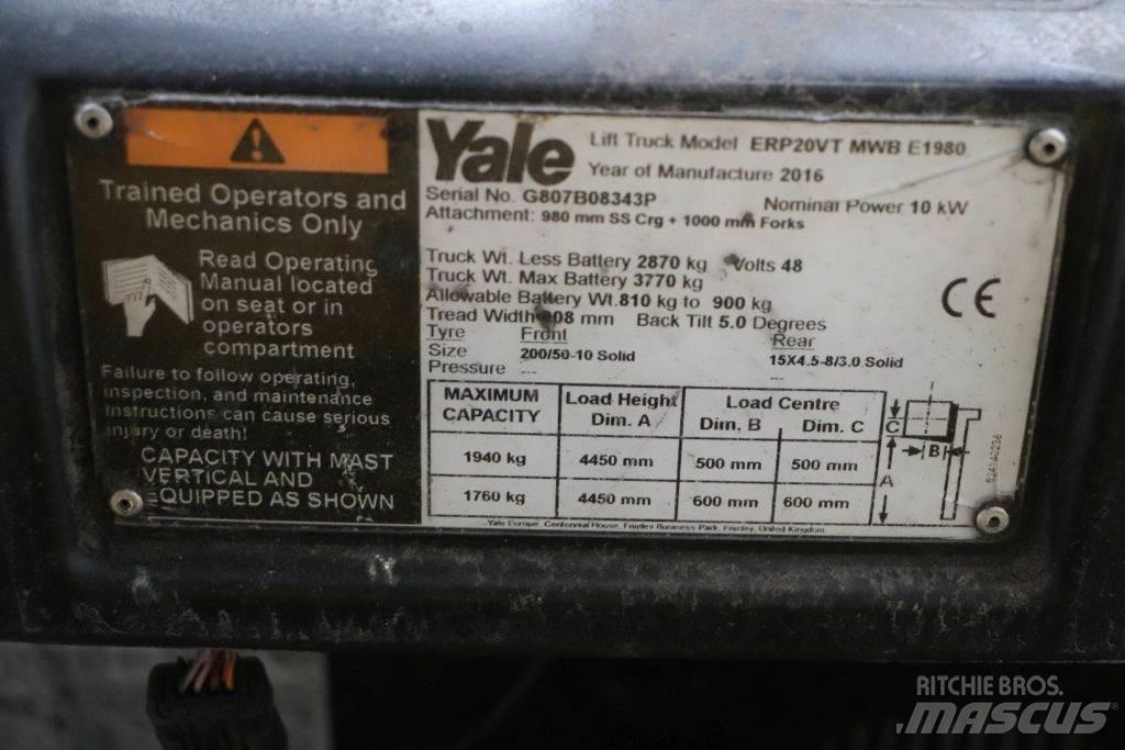 Yale ERP20VT Elektro Stapler