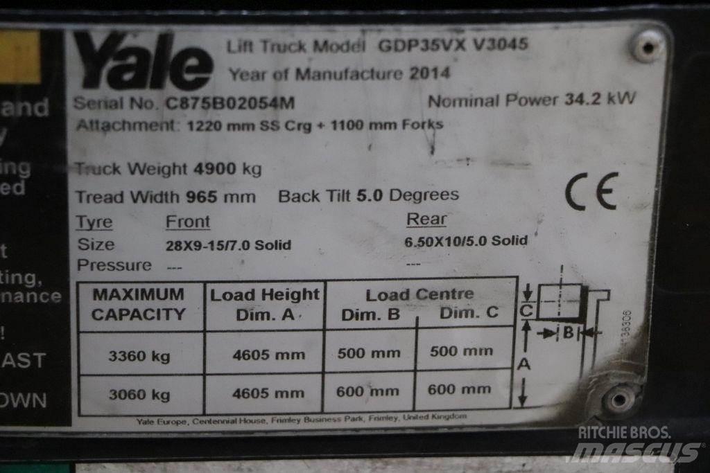 Yale GDP35VX Diesel Stapler
