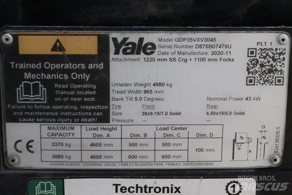 Yale GDP35VX Diesel Stapler